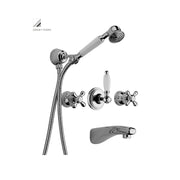 Gruppo vasca/doccia incasso con doccino Paffoni serie Iris - Bianco by CeramicStore | Lo specialista del tuo bagno