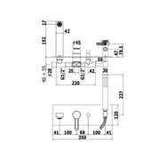 Miscelatore vasca a incasso a parete con doccia duplex serie Ringo modello RIN001CR cromo Paffoni by CeramicStore | Lo specialista del tuo bagno