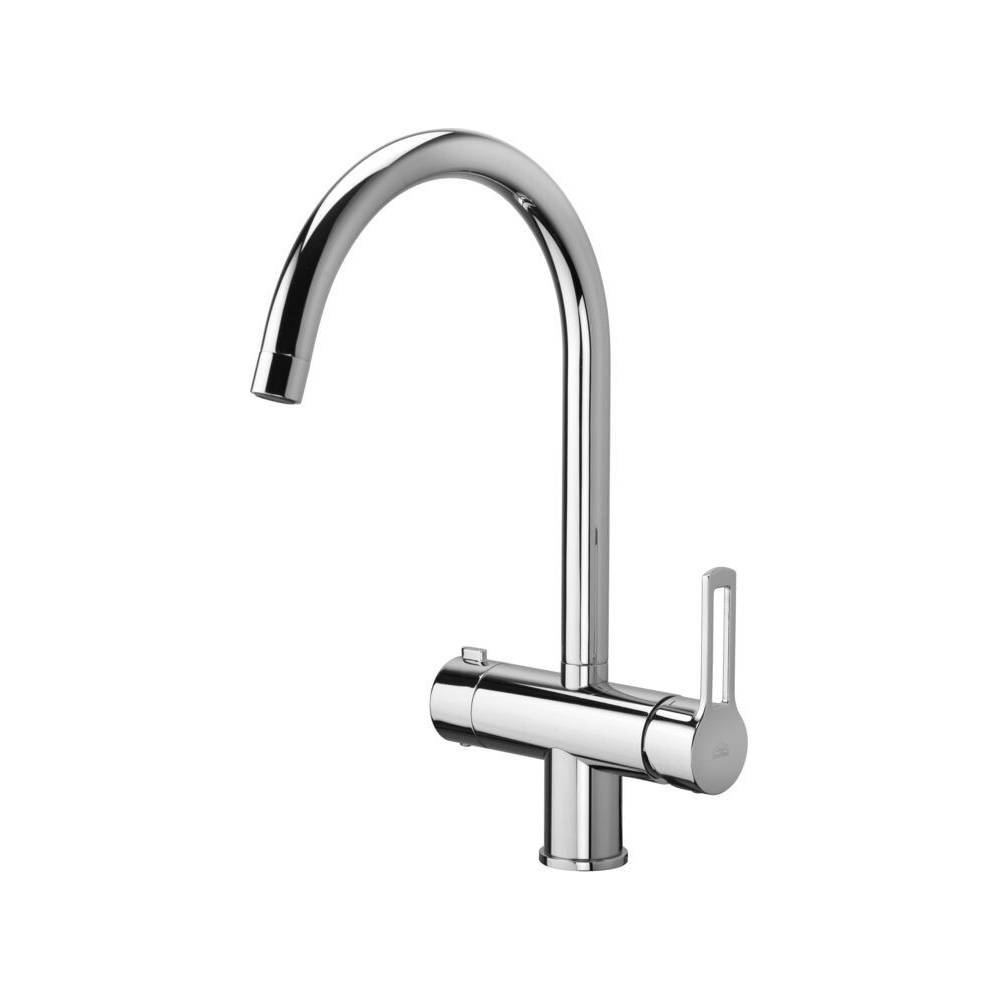 Miscelatore lavello monocomando con collegamento lavastoviglie serie Ringo modello RIN184CR cromo Paffoni by CeramicStore | Lo specialista del tuo bagno
