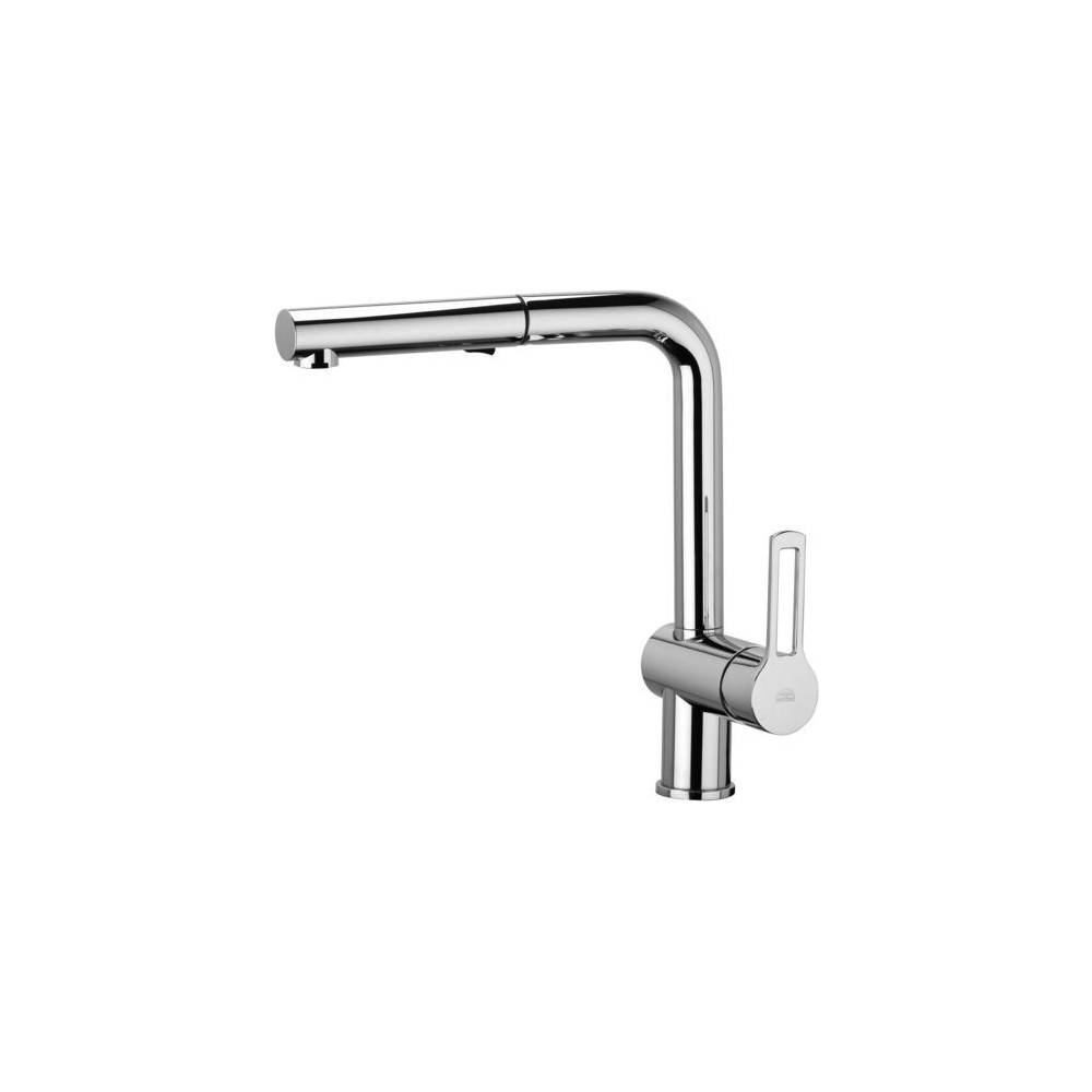 Miscelatore lavello laterale doccetta estraibile 2 getti serie Ringo modello RIN285CR cromato Paffoni by CeramicStore | Lo specialista del tuo bagno