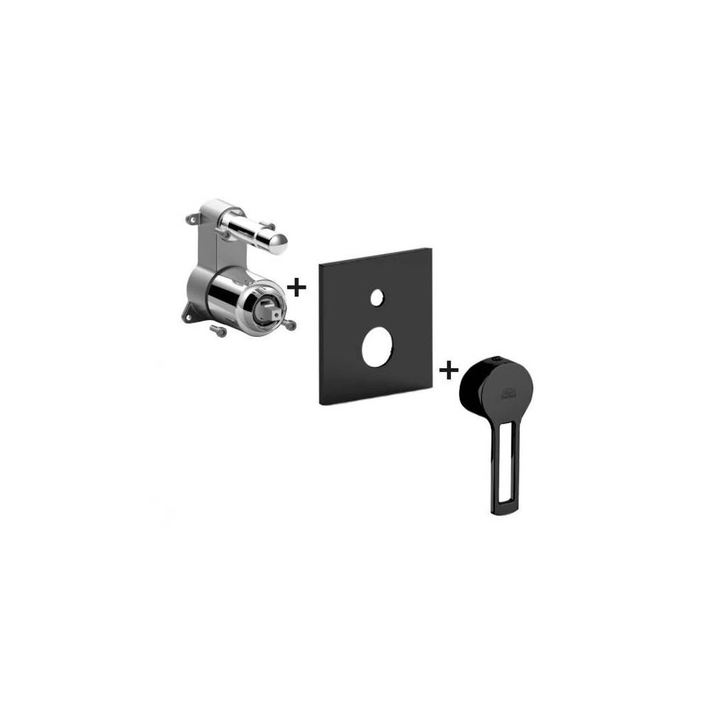 Miscelatore doccia Incasso con deviatore serie Ringo modello RINBOX015NO/M nero opaco Paffoni by CeramicStore | Lo specialista del tuo bagno