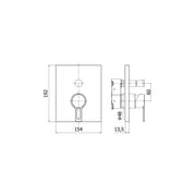 Miscelatore doccia Incasso con deviatore serie Ringo modello RINBOX015NO/M nero opaco Paffoni by CeramicStore | Lo specialista del tuo bagno
