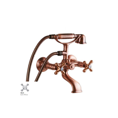 Gruppo vasca/doccia lusso con deviatore e flessibile da 1500 mm Paffoni serie Viola - Ramato by CeramicStore | Lo specialista del tuo bagno