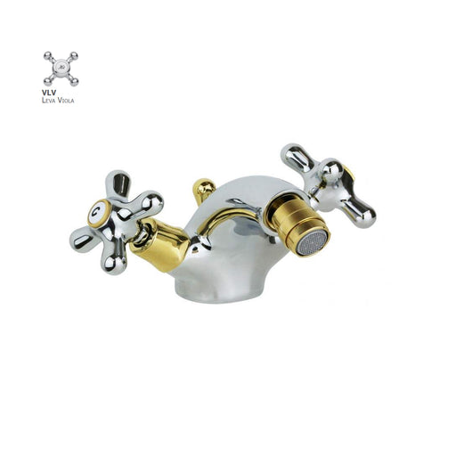 Monoforo bidet con scarico automatico Paffoni serie Viola - Cromo/Gold finish by CeramicStore | Lo specialista del tuo bagno