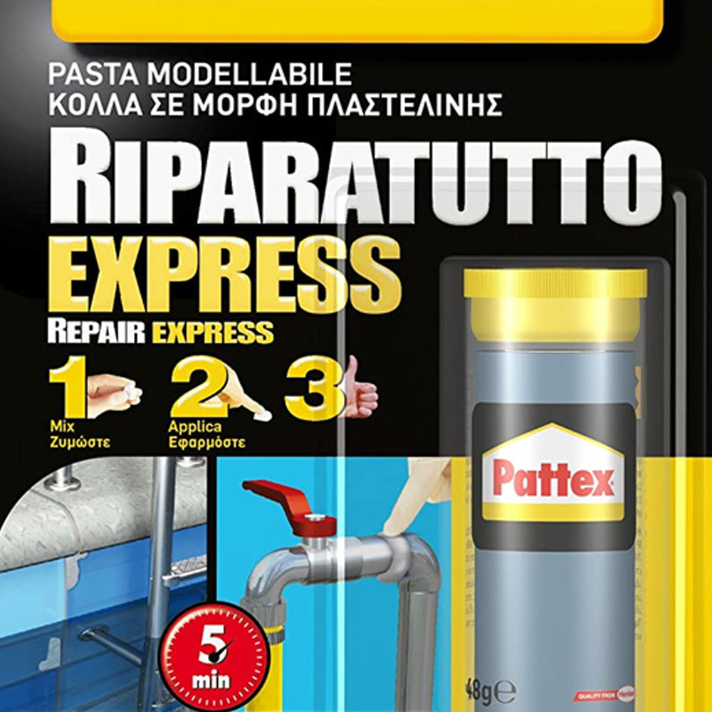 Adesivo epossidico 'Riparatutto Express Acquastop' Pattex 48 gr by CeramicStore | Lo specialista del tuo bagno