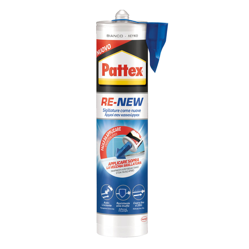 Sigillante universale bianco a base acqua Pattex Bagno Sano Re New 280 ml by CeramicStore | Lo specialista del tuo bagno