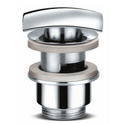 Piletta click-clack con troppo pieno e tappo quadrato per lavabo 30-45 mm by CeramicStore | Lo specialista del tuo bagno
