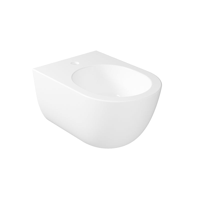 Coppia di Sanitari Sospesi 52x36 cm serie Dream di Ceramica Galassia con sedile slim soft close