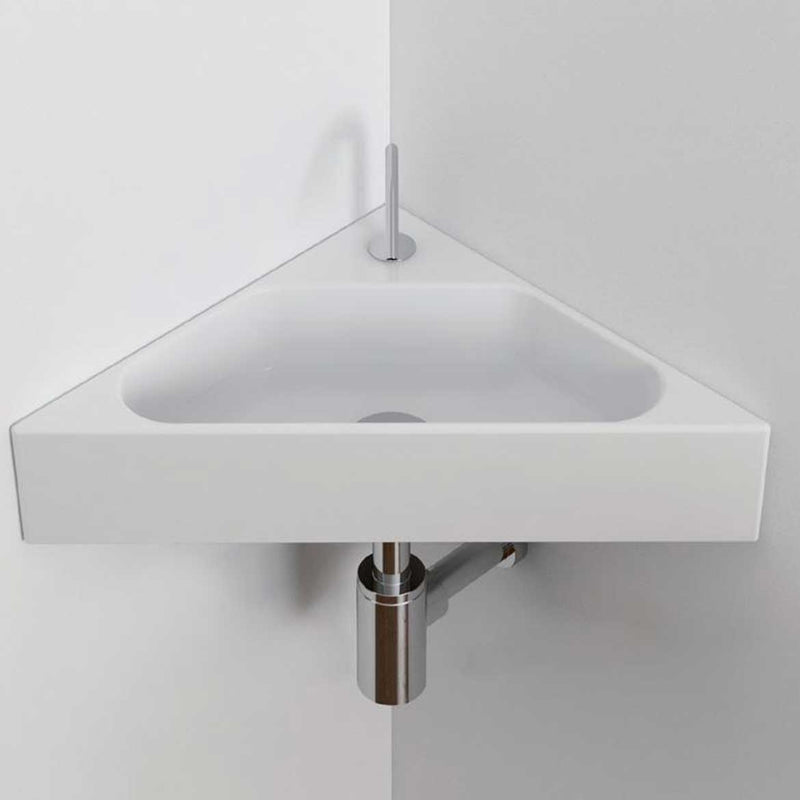 Lavabo angolare in ceramica 30x60 collezione Misura di Domus Falerii by CeramicStore | Lo specialista del tuo bagno