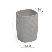 Portaspazzolini in ceramica Gedy serie Kelly - Grigio