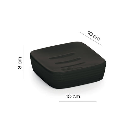 Portasapone in ceramica Gedy serie Kelly - Nero