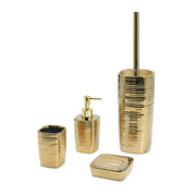 Portaspazzolini in ceramica Gedy serie Kelly - Oro