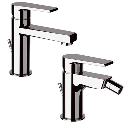 Kit miscelatori lavabo e bidet Rubinetterie Mariani linea Artic Cromo con scarico by CeramicStore | Lo specialista del tuo bagno