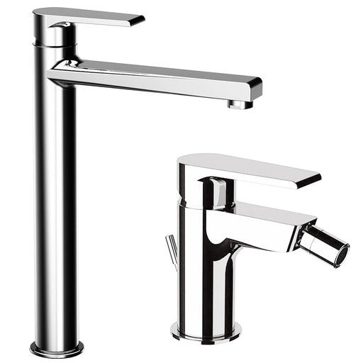 Kit miscelatori lavabo alto e bidet Rubinetterie Mariani linea Artic Cromo by CeramicStore | Lo specialista del tuo bagno