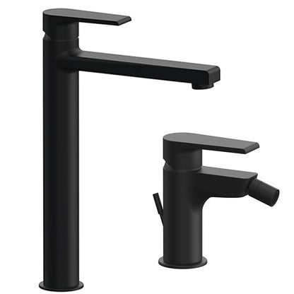 Kit miscelatori lavabo alto e bidet Rubinetterie Mariani linea Artic Nero Opaco by CeramicStore | Lo specialista del tuo bagno