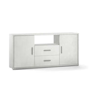 Mobile Credenza da Soggiorno con 2 ante e 2 cassetti finitura Struttura Ossido Bianco / Finitura Frontale Ossido Bianco by Sarmog by CeramicStore | Lo specialista del tuo bagno