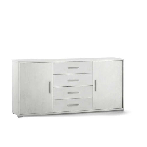 Mobile Credenza da Soggiorno con 2 ante e 4 cassetti finitura Struttura Ossido Bianco / Finitura Frontale Ossido Bianco by Sarmog by CeramicStore | Lo specialista del tuo bagno