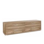 Mobile Basso da Soggiorno con 4 cassetti finitura Struttura Noce Stelvio / Finitura Frontale Noce Stelvio by Sarmog by CeramicStore | Lo specialista del tuo bagno