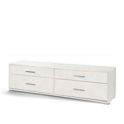 Mobile Basso da Soggiorno con 4 cassetti finitura Struttura Ossido Bianco / Finitura Frontale Ossido Bianco by Sarmog by CeramicStore | Lo specialista del tuo bagno