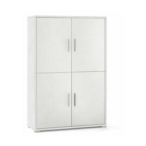 Mobile Armadio a 4 Ante e 4 ripiani finitura Struttura Ossido Bianco / Finitura Frontale Ossido Bianco by Sarmog by CeramicStore | Lo specialista del tuo bagno