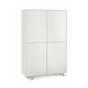 Mobile Armadio a 4 Ante Push-Pull e 4 ripiani finitura Struttura Ossido Bianco / Finitura Frontale Ossido Bianco by Sarmog by CeramicStore | Lo specialista del tuo bagno