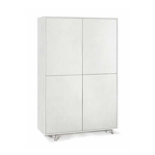 Mobile Armadio a 4 Ante Push-Pull e 4 ripiani finitura Struttura Ossido Bianco / Finitura Frontale Ossido Bianco by Sarmog by CeramicStore | Lo specialista del tuo bagno