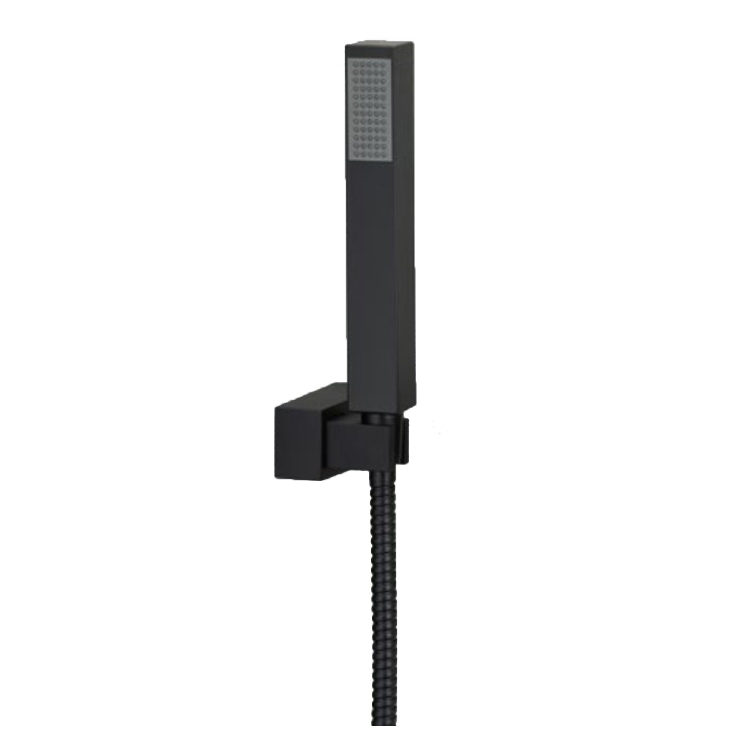 Versione Outlet - Doccetta con flessibile e presa acqua di Weiss Stern modello Perla Nera in nero opaco by CeramicStore | Lo specialista del tuo bagno