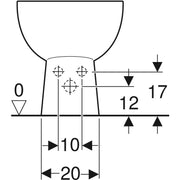 Bidet Monoforo Pozzi Ginori modello ColibrÃ¬ 2 distanziato da parete 53x36 cm