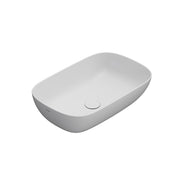 Nuovo lavabo d'appoggio Ceramica Globo T-Edge bianco opaco 60x38 h.16 cm