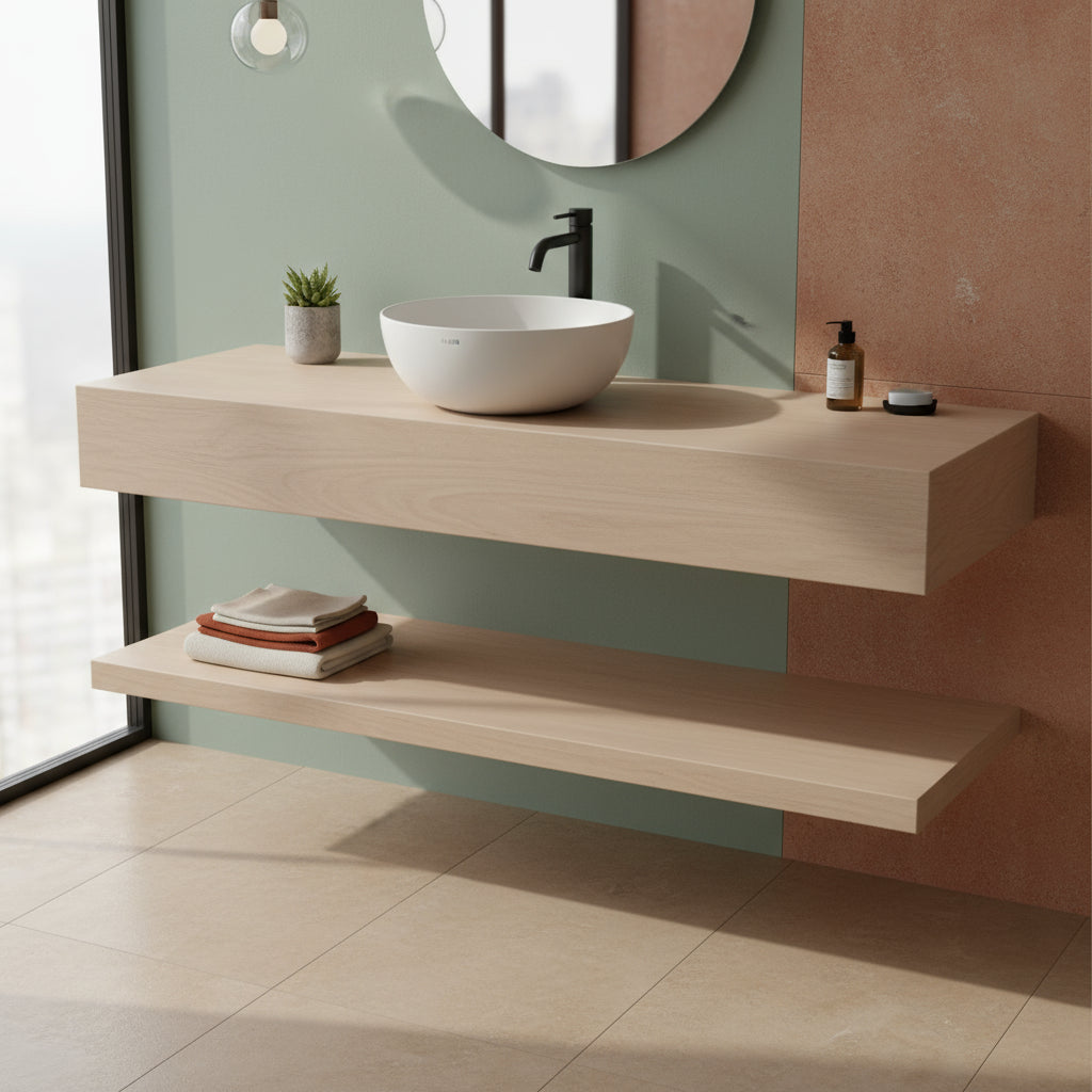 Lavabo d'appoggio bianco opaco Ceramica Globo T- Edge à˜ 37 h.16 cm