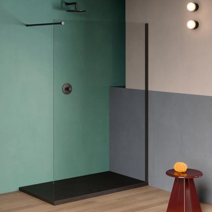 Piatto doccia quadrato in ceramica effetto pietra modello Pietraceramica 80x80 cm - Bianco Gesso by CeramicStore | Lo specialista del tuo bagno