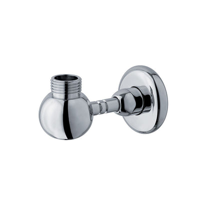 Supporto inferiore tondo con presa acqua per colonna doccia cromo by CeramicStore | Lo specialista del tuo bagno