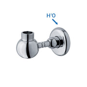 Supporto inferiore tondo con presa acqua per colonna doccia oro by CeramicStore | Lo specialista del tuo bagno