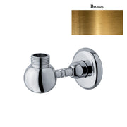 Supporto inferiore tondo con presa acqua per colonna doccia bronzo by CeramicStore | Lo specialista del tuo bagno