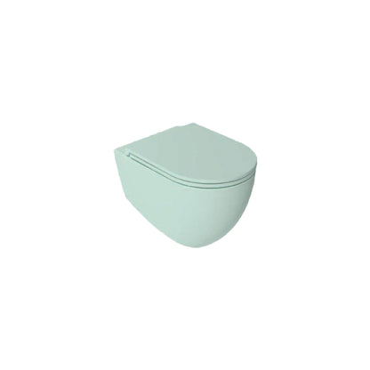 Sanitari sospesi Rimless con copriwater Soft Close BathCore serie Infinity 53x36