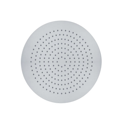 Soffione tondo Vienna 25cm in acciaio spazzolato con anticalcare by CeramicStore | Lo specialista del tuo bagno