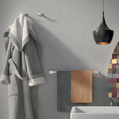 Portasalviette a parete Gedy modello Atena da 35 cm - Cromato by CeramicStore | Lo specialista del tuo bagno