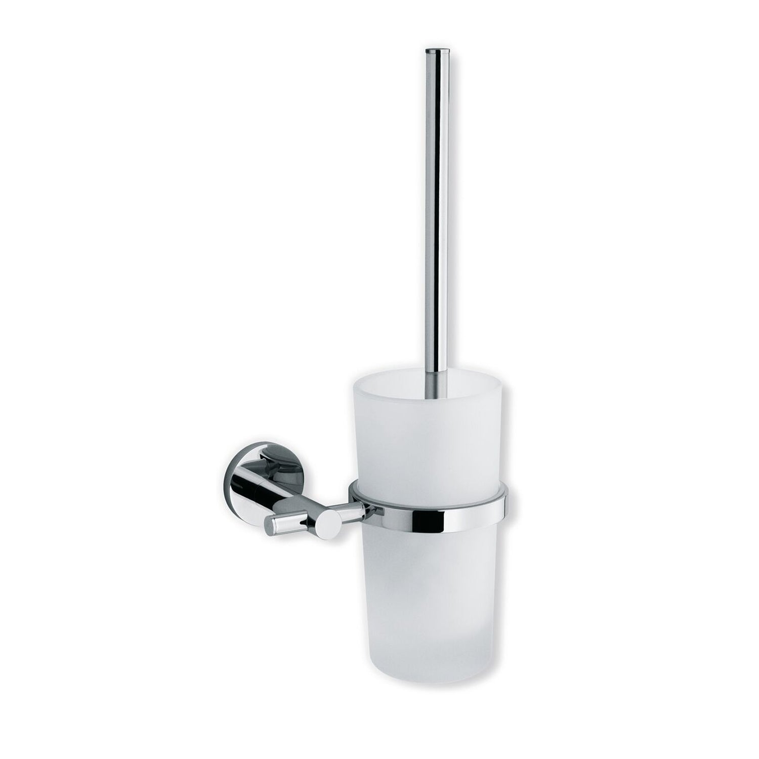 Portascopino serie Arte con attacco singolo in ottone cromo by CeramicStore | Lo specialista del tuo bagno