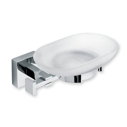 Portasapone serie Glamour con attacco singolo in ottone cromo by CeramicStore | Lo specialista del tuo bagno
