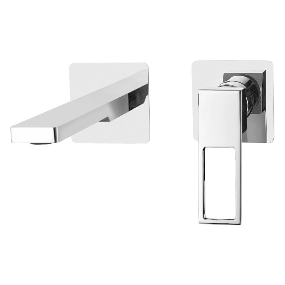 Miscelatore incasso lavabo Paffoni Effe con bocca, aeratore M24x1 - l.200 mm e piastre in acciaio by CeramicStore | Lo specialista del tuo bagno