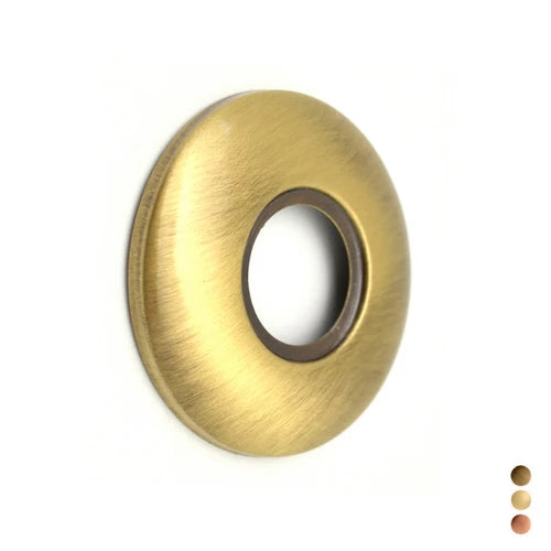 Rosone per rubinetti bombato foro 1/2 bronzato