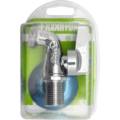 Rubinetto lavatrice cromato a sfera con rosone blister 1/2 x 3/4 pn 10