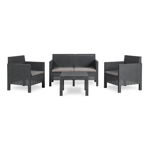 Set poltrone da giardino antracite