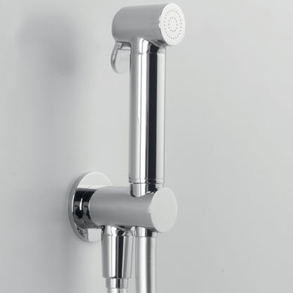 Idroscopino con doccetta tonda in ottone cromato e flessibile in pvc da 120 cm ARES by CeramicStore | Lo specialista del tuo bagno