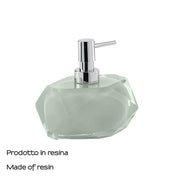 Dosasapone con erogatore in plastica cromata Gedy serie Chanelle - Verde Menta