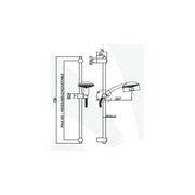 Set saliscendi doccia ottone cromato con miscelatore doccia incasso e presa acqua tonda a muro by CeramicStore | Lo specialista del tuo bagno