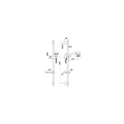 Set Saliscendi doccia con asta in metallo. miscelatore incasso e presa d'acqua a muro ad incasso Paffoni by CeramicStore | Lo specialista del tuo bagno