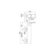 Miscelatore doccia con supporto a muro serie Tilt modello TI168DST steel looking Paffoni by CeramicStore | Lo specialista del tuo bagno