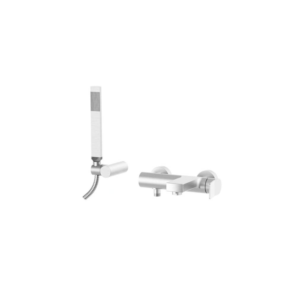 Miscelatore per vasca da bagno serie Tilt modello TI023ST steel looking Paffoni by CeramicStore | Lo specialista del tuo bagno