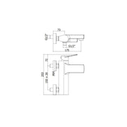 Miscelatore per vasca da bagno serie Tilt modello TI023ST steel looking Paffoni by CeramicStore | Lo specialista del tuo bagno